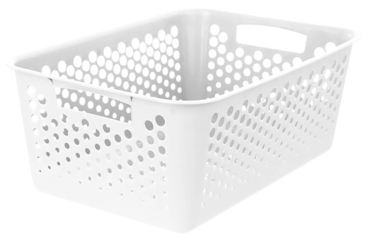Košík UH 36,5x25,5x 14,5cm bílá 731613 - Úklidové a ochranné pomůcky Vědra, koše